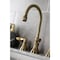 Kingston Brass KS2983DFL Widespread Bathroom Faucet with Brass Pop-Up, Antique Brass KS2983DFL - alternate 4